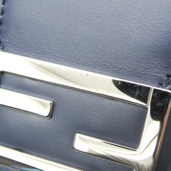 FENDI Blue Leather Shoulder Bag - Picture 9 of 16